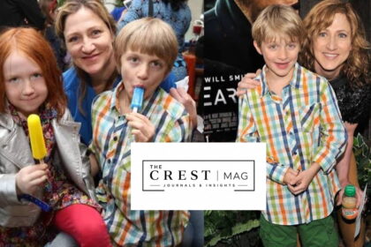 Edie Falco with her son Anderson Falco at a public event