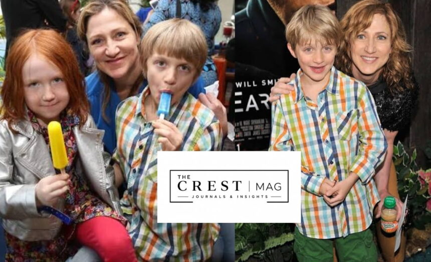 Edie Falco with her son Anderson Falco at a public event