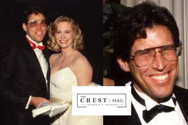 Bruce Oppenheim and Cybill Shepherd at the 1988 Golden Globe Awards, Beverly Hilton Hotel, Beverly Hills