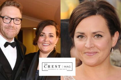 Lindsay Brunnock and Kenneth Branagh at a film premiere event