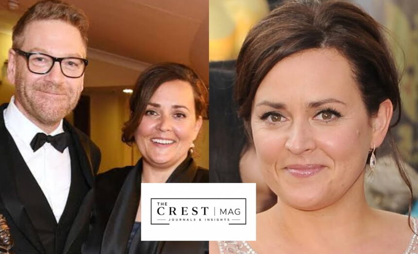 Lindsay Brunnock and Kenneth Branagh at a film premiere event